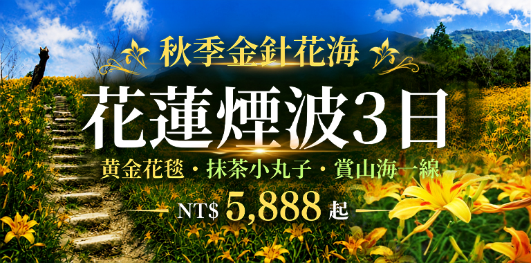 秋季金針花海｜花蓮煙波3日