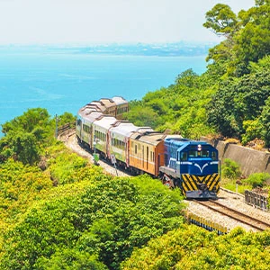 藍皮解憂號復古藍色車廂