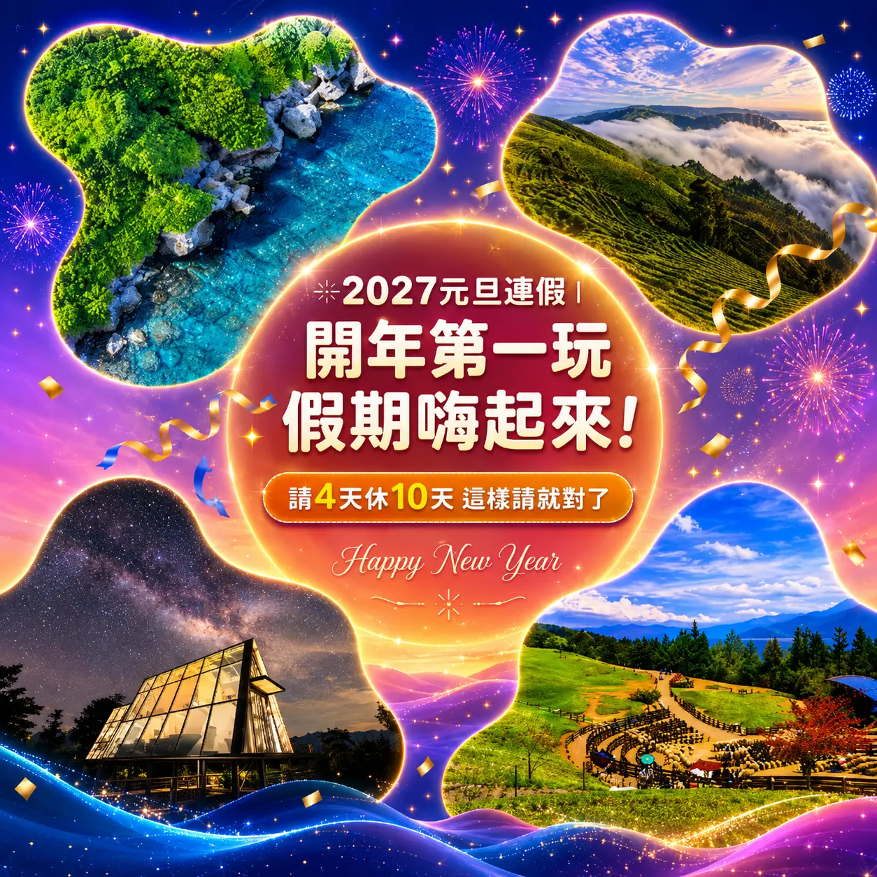 2027元旦連假｜開年第一玩，假期嗨起來｜吉航旅遊