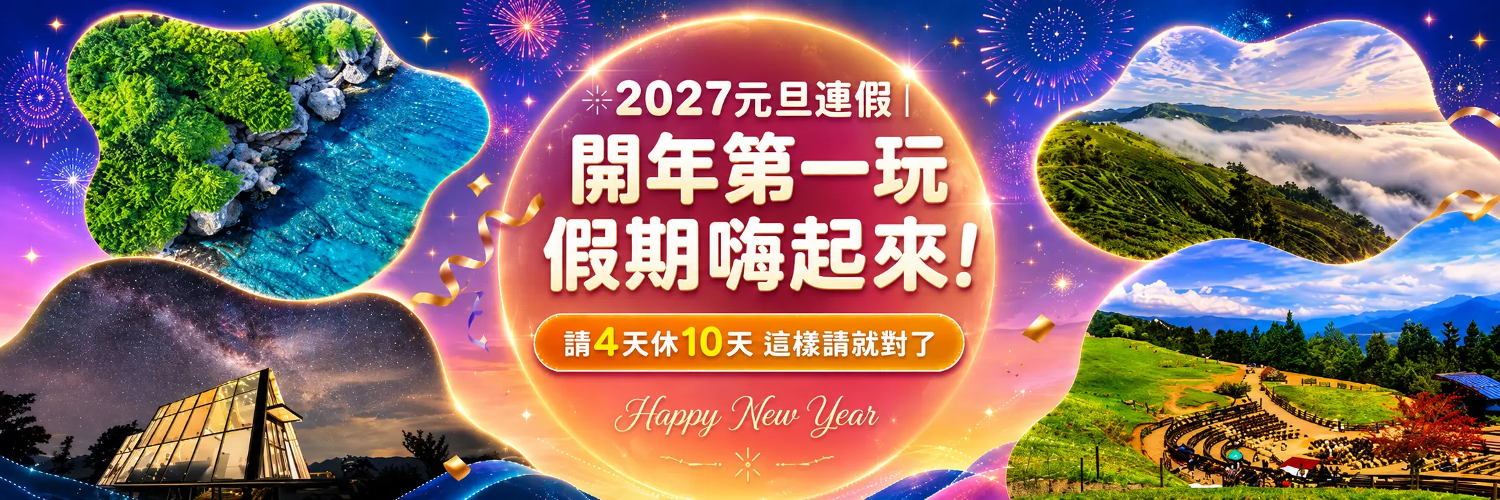 2027元旦連假｜開年第一玩，假期嗨起來｜吉航旅遊