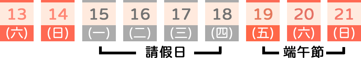 端午連假攻略圖